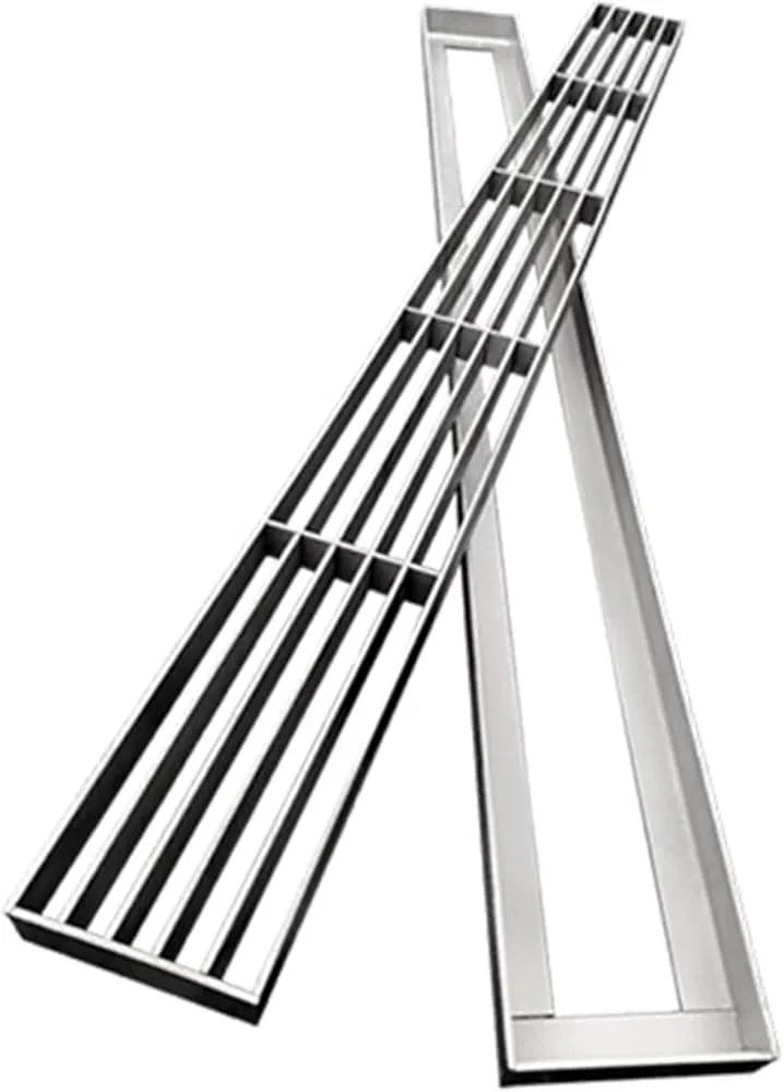 Welded steel bar grating close-up; galvanized; white studio background