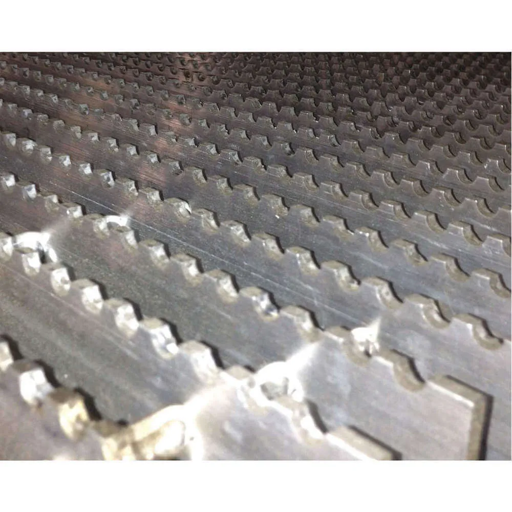 Rectangular galvanized welded grating panel; three-quarter view on white background